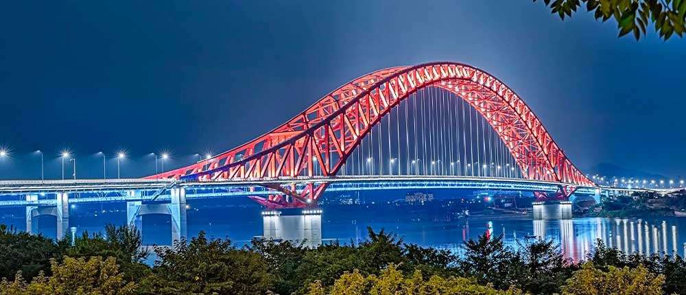 LED street lights for Zhuzhou Bridge in Hunan China