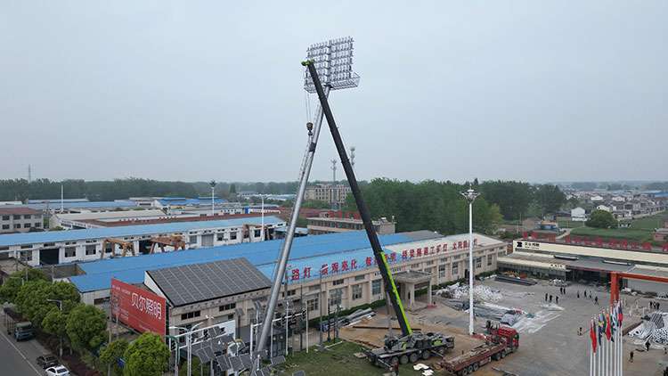 High Mast Pole 5 LED Hight Mast Pole Prodution Line 5